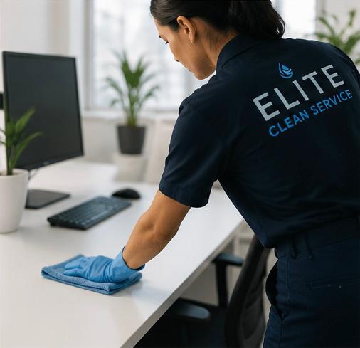 Nettoyage d'un bureau et de postes de travail à Genève par Elite Clean Services