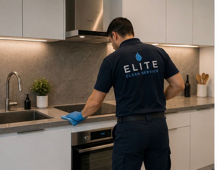 Nettoyage professionnel d'une cuisine d'appartement à Genève par Elite Clean Services